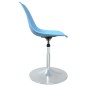 Esszimmerstühle 6 Stk. drehbar Blau PP Esszimmerstühle 6 Stk. drehbar Blau PP