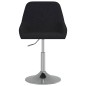 Esszimmerstühle 2 Stk. Drehbar Schwarz Stoff Esszimmerstühle 2 Stk. Drehbar Schwarz Stoff