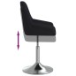 Esszimmerstühle 2 Stk. Drehbar Schwarz Stoff Esszimmerstühle 2 Stk. Drehbar Schwarz Stoff