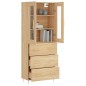 Highboard Sonoma-Eiche 69,5x34x180 cm Holzwerkstoff Highboard Sonoma-Eiche 69,5x34x180 cm Holzwerkstoff