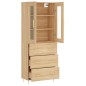 Highboard Sonoma-Eiche 69,5x34x180 cm Holzwerkstoff Highboard Sonoma-Eiche 69,5x34x180 cm Holzwerkstoff