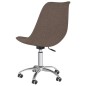 vidaXL Esszimmerstühle 6 Stk. Drehbar Taupe Stoff vidaXL Esszimmerstühle 6 Stk. Drehbar Taupe Stoff