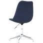 Esszimmerstühle 4 Stk. Drehbar Blau Stoff Esszimmerstühle 4 Stk. Drehbar Blau Stoff