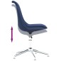Esszimmerstühle 4 Stk. Drehbar Blau Stoff Esszimmerstühle 4 Stk. Drehbar Blau Stoff