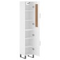 Highboard Hochglanz-Weiß 34,5x34x180 cm Holzwerkstoff Highboard Hochglanz-Weiß 34,5x34x180 cm Holzwerkstoff