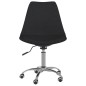 Esszimmerstühle 4 Stk. Drehbar Schwarz Stoff Esszimmerstühle 4 Stk. Drehbar Schwarz Stoff