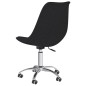 Esszimmerstühle 4 Stk. Drehbar Schwarz Stoff Esszimmerstühle 4 Stk. Drehbar Schwarz Stoff