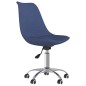 Esszimmerstühle 4 Stk. Drehbar Blau Stoff Esszimmerstühle 4 Stk. Drehbar Blau Stoff