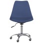 Esszimmerstühle 4 Stk. Drehbar Blau Stoff Esszimmerstühle 4 Stk. Drehbar Blau Stoff