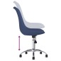 Esszimmerstühle 4 Stk. Drehbar Blau Stoff Esszimmerstühle 4 Stk. Drehbar Blau Stoff
