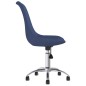 Esszimmerstühle 4 Stk. Drehbar Blau Stoff Esszimmerstühle 4 Stk. Drehbar Blau Stoff