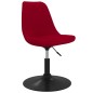 Esszimmerstühle 6 Stk. Drehbar Rot Samt Esszimmerstühle 6 Stk. Drehbar Rot Samt