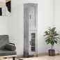 Highboard Betongrau 34,5x34x180 cm Holzwerkstoff Highboard Betongrau 34,5x34x180 cm Holzwerkstoff