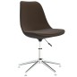 Esszimmerstühle 4 Stk. Drehbar Dunkelbraun Stoff Esszimmerstühle 4 Stk. Drehbar Dunkelbraun Stoff
