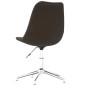 Esszimmerstühle 4 Stk. Drehbar Dunkelbraun Stoff Esszimmerstühle 4 Stk. Drehbar Dunkelbraun Stoff