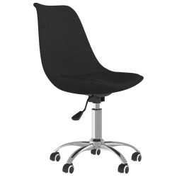 vidaXL Esszimmerstuhl Drehbar Schwarz Stoff