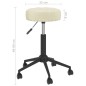Esszimmerstühle 4 Stk. Drehbar Creme Samt Esszimmerstühle 4 Stk. Drehbar Creme Samt