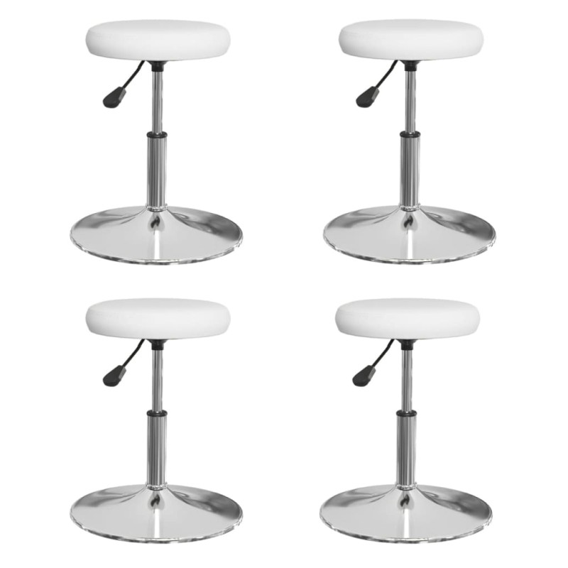 vidaXL Esszimmerstühle 4 Stk. Weiß Kunstleder vidaXL Esszimmerstühle 4 Stk. Weiß Kunstleder