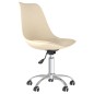 Esszimmerstühle 4 Stk. Drehbar Creme Stoff Esszimmerstühle 4 Stk. Drehbar Creme Stoff