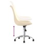 Esszimmerstühle 4 Stk. Drehbar Creme Stoff Esszimmerstühle 4 Stk. Drehbar Creme Stoff