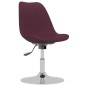 vidaXL Esszimmerstühle 6 Stk. Drehbar Lila Stoff vidaXL Esszimmerstühle 6 Stk. Drehbar Lila Stoff