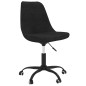 Esszimmerstühle 4 Stk. Drehbar Schwarz Stoff Esszimmerstühle 4 Stk. Drehbar Schwarz Stoff