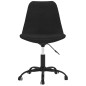 Esszimmerstühle 4 Stk. Drehbar Schwarz Stoff Esszimmerstühle 4 Stk. Drehbar Schwarz Stoff