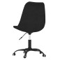 Esszimmerstühle 4 Stk. Drehbar Schwarz Stoff Esszimmerstühle 4 Stk. Drehbar Schwarz Stoff