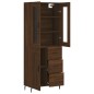 vidaXL Highboard Braun Eichen-Optik 69,5x34x180 cm Holzwerkstoff vidaXL Highboard Braun Eichen-Optik 69,5x34x180 cm Holzwerkstoff