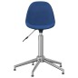 Esszimmerstühle 4 Stk. Drehbar Blau Stoff Esszimmerstühle 4 Stk. Drehbar Blau Stoff