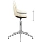 Esszimmerstühle 4 Stk. Drehbar Creme Stoff Esszimmerstühle 4 Stk. Drehbar Creme Stoff