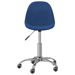 Esszimmerstühle 4 Stk. Drehbar Blau Stoff