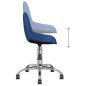 Esszimmerstühle 4 Stk. Drehbar Blau Stoff Esszimmerstühle 4 Stk. Drehbar Blau Stoff