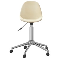 Esszimmerstühle 4 Stk. Drehbar Creme Stoff
