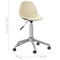 Esszimmerstühle 4 Stk. Drehbar Creme Stoff Esszimmerstühle 4 Stk. Drehbar Creme Stoff