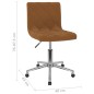 Esszimmerstühle 4 Stk. Drehbar Braun Samt Esszimmerstühle 4 Stk. Drehbar Braun Samt