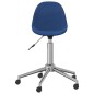 Esszimmerstühle 4 Stk. Drehbar Blau Stoff Esszimmerstühle 4 Stk. Drehbar Blau Stoff