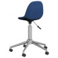 Esszimmerstühle 4 Stk. Drehbar Blau Stoff Esszimmerstühle 4 Stk. Drehbar Blau Stoff