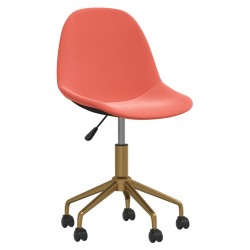 Esszimmerstühle 4 Stk. Drehbar Rosa Samt