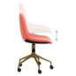 Esszimmerstühle 4 Stk. Drehbar Rosa Samt Esszimmerstühle 4 Stk. Drehbar Rosa Samt