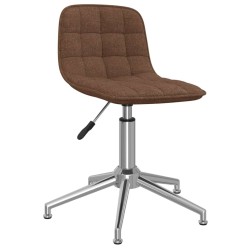 Esszimmerstühle 4 Stk. Drehbar Braun Stoff