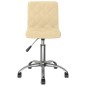Esszimmerstühle 4 Stk. Drehbar Creme Samt Esszimmerstühle 4 Stk. Drehbar Creme Samt