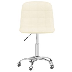 Bürostuhl Drehbar Creme Stoff