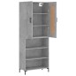 vidaXL Highboard Betongrau 69,5x34x180 cm Holzwerkstoff vidaXL Highboard Betongrau 69,5x34x180 cm Holzwerkstoff