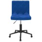 Esszimmerstühle 4 Stk. Drehbar Blau Samt Esszimmerstühle 4 Stk. Drehbar Blau Samt