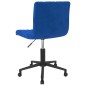 Esszimmerstühle 4 Stk. Drehbar Blau Samt Esszimmerstühle 4 Stk. Drehbar Blau Samt