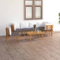 vidaXL 7-tlg. Garten-Lounge-Set mit Kissen Massivholz Akazie vidaXL 7-tlg. Garten-Lounge-Set mit Kissen Massivholz Akazie