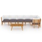 vidaXL 7-tlg. Garten-Lounge-Set mit Kissen Massivholz Akazie vidaXL 7-tlg. Garten-Lounge-Set mit Kissen Massivholz Akazie