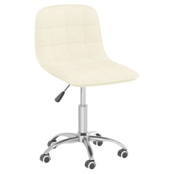 Esszimmerstühle 4 Stk. Drehbar Creme Stoff