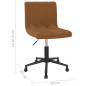 Esszimmerstühle 4 Stk. Drehbar Braun Samt Esszimmerstühle 4 Stk. Drehbar Braun Samt